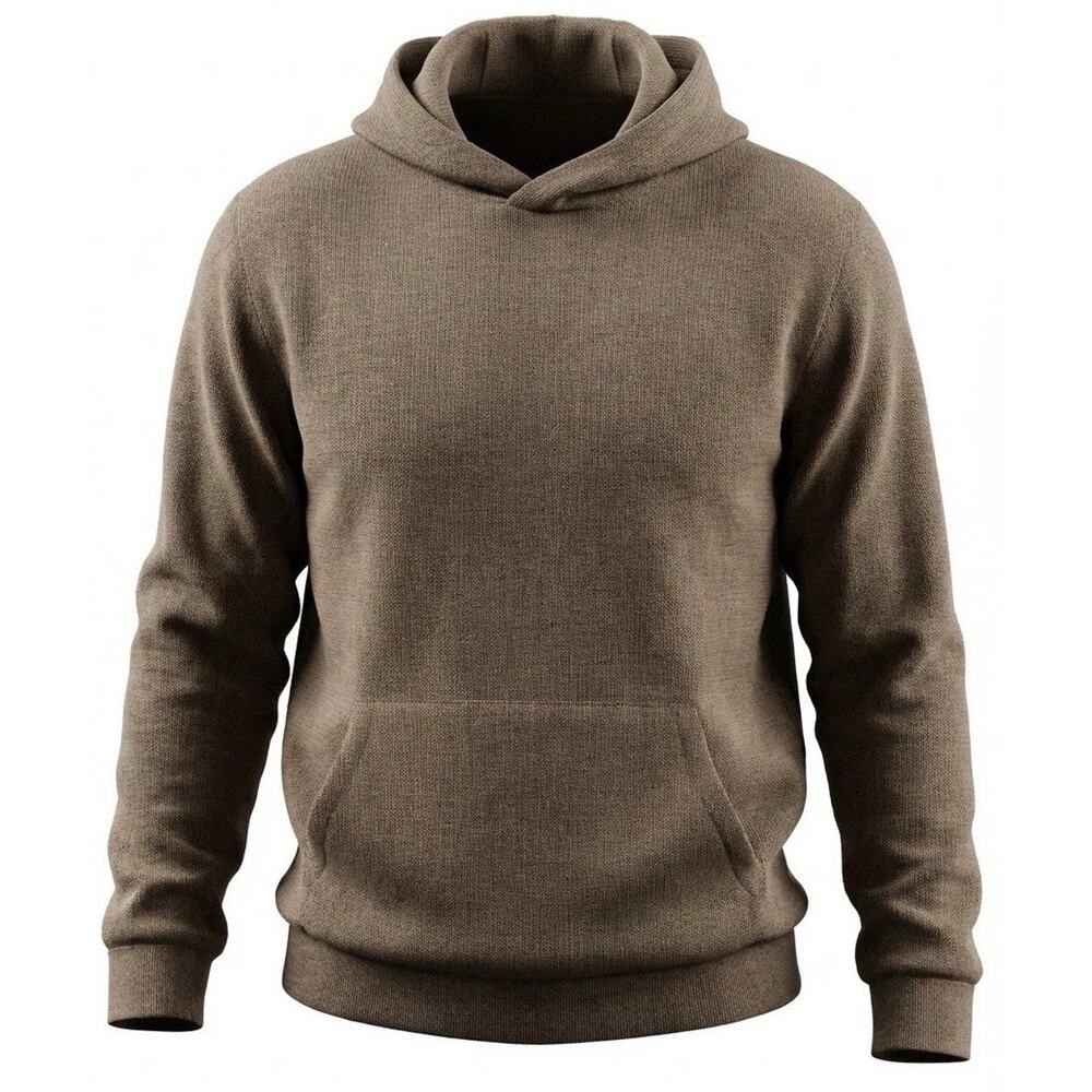 Goodfellow & Co Men’s Brown Cozy Knit Pullover Hoodie XL New With Tags - Picture 2 of 13